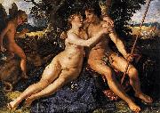 Hendrick Goltzius Venus and Adonis. oil painting on canvas